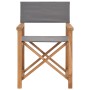 Regiestühle, 2 Stück, massives graues Teakholz von , Gartenstühle - Ref: Foro24-3143629, Preis: 278,20 €, Rabatt: %