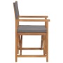 Sillas de director 2 uds madera maciza de teca gris de , Sillas de jardín - Ref: Foro24-3143629, Precio: 278,07 €