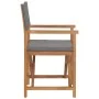 Sillas de director 2 uds madera maciza de teca gris de , Sillas de jardín - Ref: Foro24-3143629, Precio: 270,76 €, Descuento: %