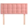 Rosa Samtkopfteil 90x5x78/88 cm von , Kopf- und Fußteile - Ref: Foro24-346435, Preis: 50,34 €, Rabatt: %