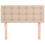 Kopfteil aus Cappuccino-Kunstleder, 80 x 5 x 78/88 cm von , Kopf- und Fußteile - Ref: Foro24-346409, Preis: 39,45 €, Rabatt: %