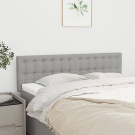 Headboards 2 units light gray fabric 72x5x78/88 cm by , Headboards and footboards - Ref: Foro24-346456, Price: 59,07 €, Disco...