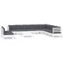 Gartenmöbel 11-teilig mit Kissen aus weißem Kiefernholz von , Gartensets - Ref: Foro24-3096846, Preis: 913,79 €, Rabatt: %