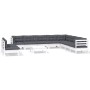 Gartenmöbel 11-teilig mit Kissen aus weißem Kiefernholz von , Gartensets - Ref: Foro24-3096846, Preis: 925,42 €, Rabatt: %