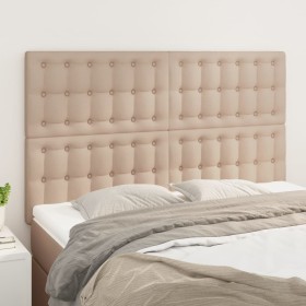 Kopfteile 4 Einheiten Cappuccino-Kunstleder 72x5x78/88 cm von , Kopf- und Fußteile - Ref: Foro24-3116427, Preis: 125,07 €, Ra...