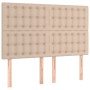 Headboards 4 units cappuccino synthetic leather 72x5x78/88 cm by , Headboards and footboards - Ref: Foro24-3116427, Price: 12...