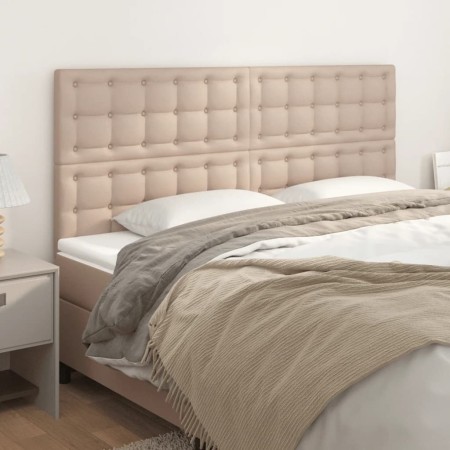 Kopfteile 4 Einheiten Cappuccino-Kunstleder 80x5x78/88 cm von , Kopf- und Fußteile - Ref: Foro24-3116433, Preis: 119,44 €, Ra...