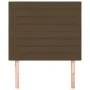Headboards 2 units of dark brown fabric 100x5x78/88 cm by , Headboards and footboards - Ref: Foro24-3116465, Price: 59,86 €, ...