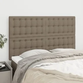 Headboards 4 units taupe gray fabric 72x5x78/88 cm by , Headboards and footboards - Ref: Foro24-3116768, Price: 105,34 €, Dis...