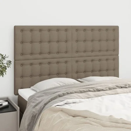 Headboards 4 units taupe gray fabric 72x5x78/88 cm by , Headboards and footboards - Ref: Foro24-3116768, Price: 105,34 €, Dis...
