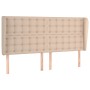 Headboard with ears cappuccino synthetic leather 163x23x118/128 cm by , Headboards and footboards - Ref: Foro24-3118057, Pric...