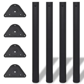 Tischbeine in 4 Höhen verstellbar, schwarz 710 mm von vidaXL, Tischbeine - Ref: Foro24-242148, Preis: 43,08 €, Rabatt: %