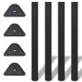 Table legs adjustable in 4 heights black 710 mm by vidaXL, Table legs - Ref: Foro24-242148, Price: 42,70 €, Discount: %