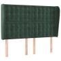 Kopfteil mit dunkelgrünen Samtohren 147x23x118/128cm von , Kopf- und Fußteile - Ref: Foro24-3118441, Preis: 145,99 €, Rabatt: %