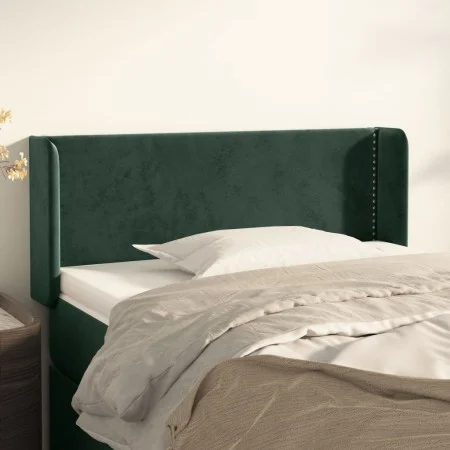 Kopfteil aus dunkelgrünem Samt, 83 x 16 x 78/88 cm von , Kopf- und Fußteile - Ref: Foro24-3118661, Preis: 40,67 €, Rabatt: %