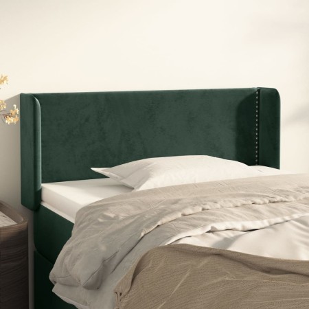 Kopfteil aus dunkelgrünem Samt, 83 x 16 x 78/88 cm von , Kopf- und Fußteile - Ref: Foro24-3118661, Preis: 42,24 €, Rabatt: %