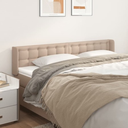 Cabecero de cuero sintético color capuchino 163x16x78/88 cm de , Cabeceros y pies de cama - Ref: Foro24-3118869, Precio: 71,9...