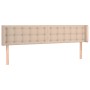 Cabecero de cuero sintético color capuchino 163x16x78/88 cm de , Cabeceros y pies de cama - Ref: Foro24-3118869, Precio: 71,9...
