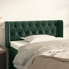 Cabecero de terciopelo verde oscuro 103x16x78/88 cm de , Cabeceros y pies de cama - Ref: Foro24-3119149, Precio: 66,13 €, Des...