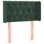 Kopfteil aus dunkelgrünem Samt, 83 x 16 x 78/88 cm von , Kopf- und Fußteile - Ref: Foro24-3119137, Preis: 57,85 €, Rabatt: %
