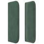Kopfteil aus dunkelgrünem Samt, 163 x 16 x 78/88 cm von , Kopf- und Fußteile - Ref: Foro24-3119161, Preis: 92,41 €, Rabatt: %