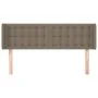 Taupe gray fabric headboard 147x16x78/88 cm by , Headboards and footboards - Ref: Foro24-3119204, Price: 67,14 €, Discount: %