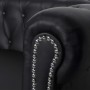 Sofá Chesterfield de 2 plazas cuero sintético negro de vidaXL, Sofás - Ref: Foro24-242369, Precio: 436,46 €, Descuento: %
