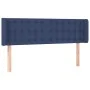 Cabecero de tela azul 147x16x78/88 cm de , Cabeceros y pies de cama - Ref: Foro24-3119206, Precio: 60,97 €, Descuento: %