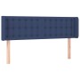 Kopfteil aus blauem Stoff, 147 x 16 x 78/88 cm von , Kopf- und Fußteile - Ref: Foro24-3119206, Preis: 63,88 €, Rabatt: %