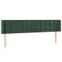 Kopfteil aus dunkelgrünem Samt, 203 x 16 x 78/88 cm von , Kopf- und Fußteile - Ref: Foro24-3119271, Preis: 84,63 €, Rabatt: %