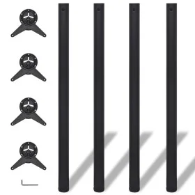Table legs adjustable in 4 heights black 1100 mm by vidaXL, Table legs - Ref: Foro24-242141, Price: 70,92 €, Discount: %