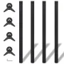 Table legs adjustable in 4 heights black 1100 mm by vidaXL, Table legs - Ref: Foro24-242141, Price: 70,92 €, Discount: %