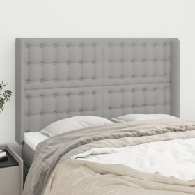 Headboard with light gray fabric ears 147x16x118/128 cm by , Headboards and footboards - Ref: Foro24-3120012, Price: 119,03 €...