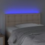 Headboard with LED synthetic leather cappuccino color 90x5x78/88 cm by , Headboards and footboards - Ref: Foro24-3121695, Pri...