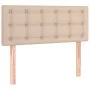 Cabecero con LED cuero sintético color capuchino 90x5x78/88 cm de , Cabeceros y pies de cama - Ref: Foro24-3121695, Precio: 4...