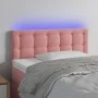 Cabecero con LED de terciopelo rosa 80x5x78/88 cm de , Cabeceros y pies de cama - Ref: Foro24-3122081, Precio: 45,97 €, Descu...