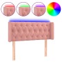 Kopfteil aus rosa Samt mit LED 103x16x78/88 cm von , Kopf- und Fußteile - Ref: Foro24-3123619, Preis: 73,94 €, Rabatt: %