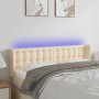 Cabecero con LED de tela crema 147x16x78/88 cm de , Cabeceros y pies de cama - Ref: Foro24-3123673, Precio: 77,69 €, Descuent...