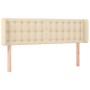 Cabecero con LED de tela crema 147x16x78/88 cm de , Cabeceros y pies de cama - Ref: Foro24-3123673, Precio: 77,69 €, Descuent...