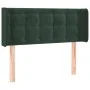 Dark green velvet headboard with LED 83x16x78/88 cm by , Headboards and footboards - Ref: Foro24-3123703, Price: 56,63 €, Dis...