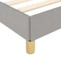 Light gray fabric bed frame with headboard 140x200 cm by , Beds and slatted bases - Ref: Foro24-3125381, Price: 223,70 €, Dis...