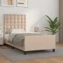 Estructura de cama cabecero cuero sintético capuchino 80x200cm de , Camas y somieres - Ref: Foro24-3125542, Precio: 139,45 €,...