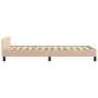 Cappuccino synthetic leather headboard bed frame 80x200cm by , Beds and slatted bases - Ref: Foro24-3125542, Price: 139,56 €,...