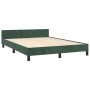 Dunkelgrüner Samtbettrahmen mit Kopfteil 140x200 cm von , Betten und Lattenroste - Ref: Foro24-3126004, Preis: 234,50 €, Raba...