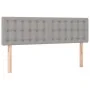 Box spring bed with light gray fabric mattress 140x190 cm by , Beds and slatted bases - Ref: Foro24-3126557, Price: 463,73 €,...