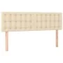 Box spring bed with cream fabric mattress 140x190 cm by , Beds and slatted bases - Ref: Foro24-3126562, Price: 415,20 €, Disc...