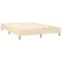 Box spring bed with cream fabric mattress 140x200 cm by , Beds and slatted bases - Ref: Foro24-3127130, Price: 446,11 €, Disc...