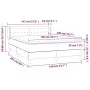 Box spring bed with cream fabric mattress 140x200 cm by , Beds and slatted bases - Ref: Foro24-3127130, Price: 446,11 €, Disc...