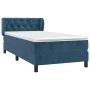 Box spring bed with dark blue velvet mattress 80x200 cm by , Beds and slatted bases - Ref: Foro24-3127641, Price: 277,31 €, D...