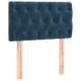 Box spring bed with dark blue velvet mattress 80x200 cm by , Beds and slatted bases - Ref: Foro24-3127641, Price: 280,30 €, D...